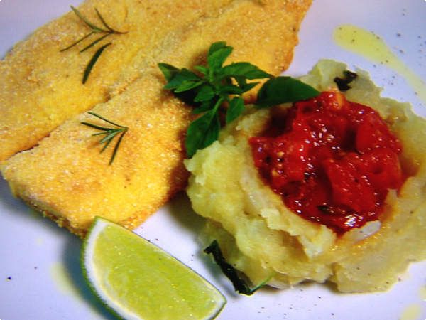 [FOTO] Tilápia com Purê de Batata Doce da Luiza Possi